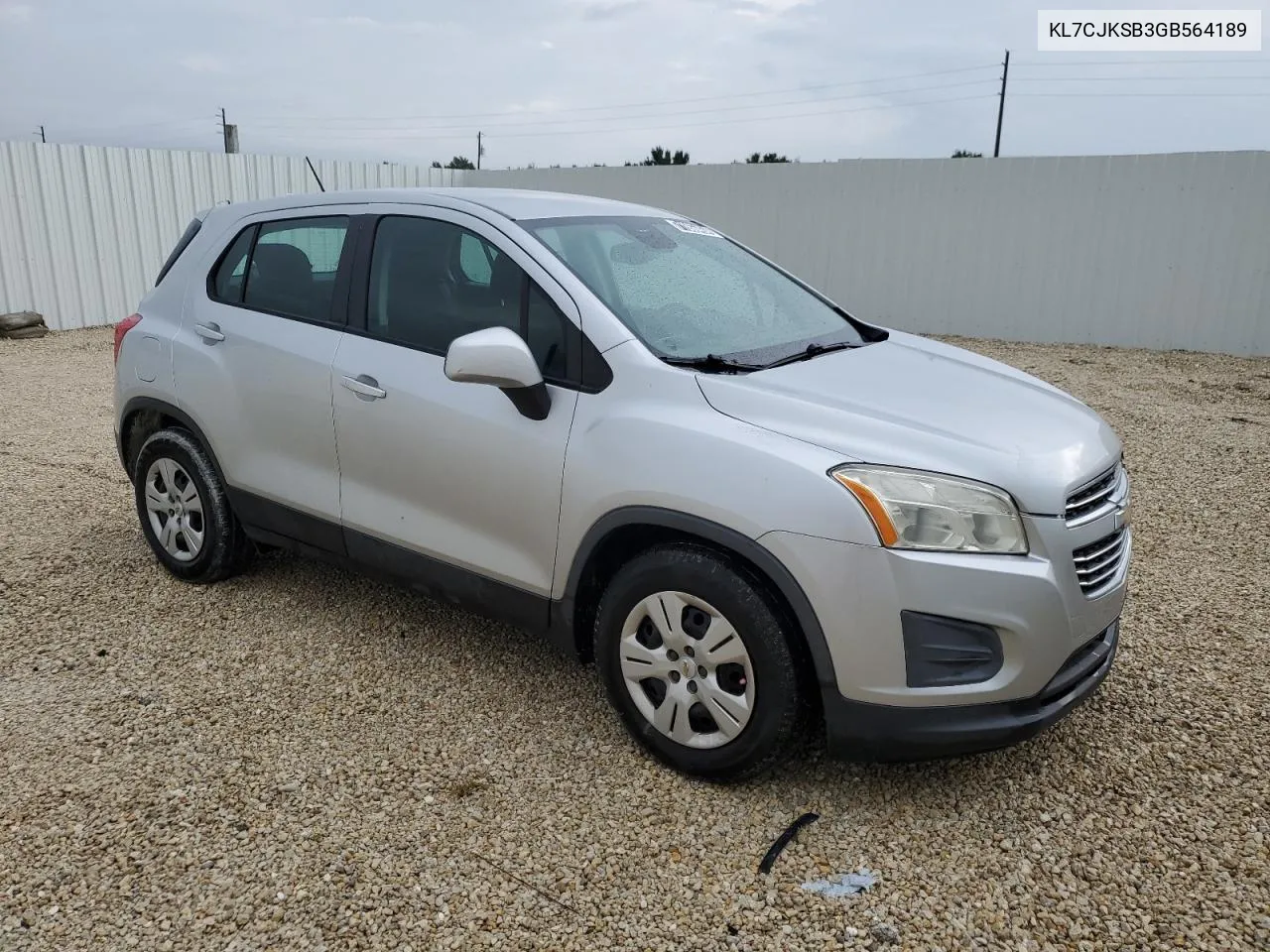 2016 Chevrolet Trax Ls VIN: KL7CJKSB3GB564189 Lot: 71666464