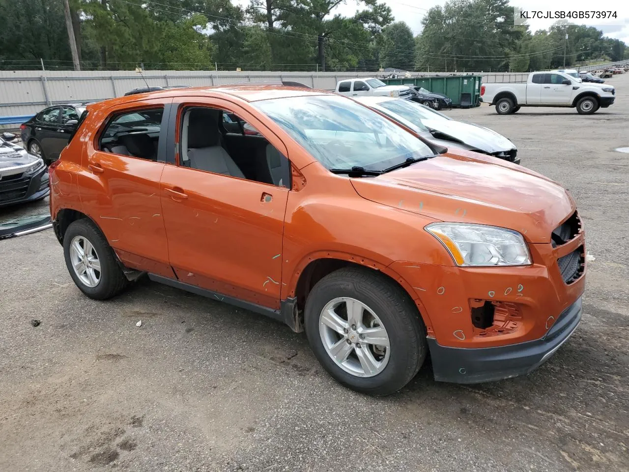 2016 Chevrolet Trax 1Lt VIN: KL7CJLSB4GB573974 Lot: 71720744