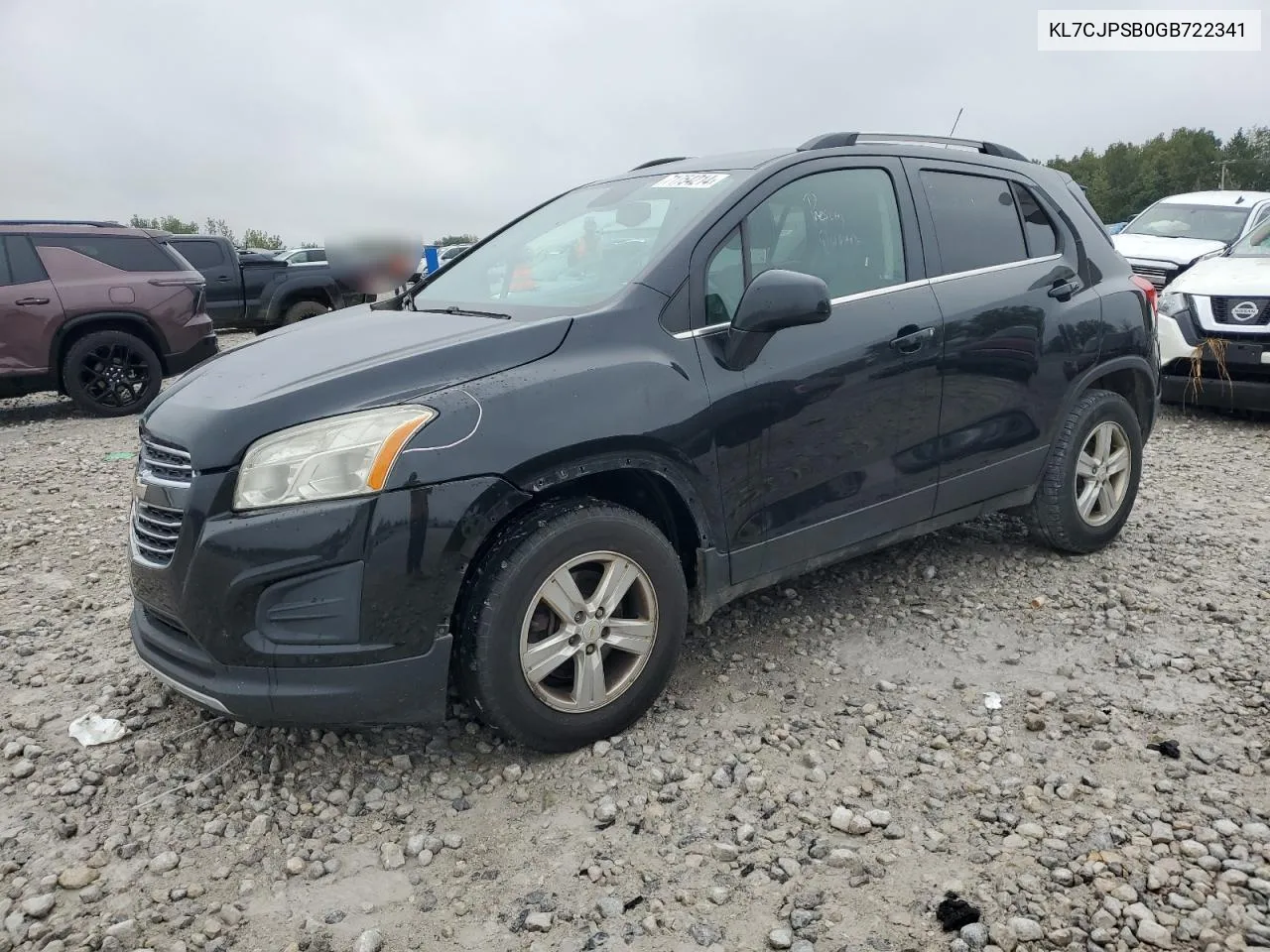 2016 Chevrolet Trax 1Lt VIN: KL7CJPSB0GB722341 Lot: 71754214