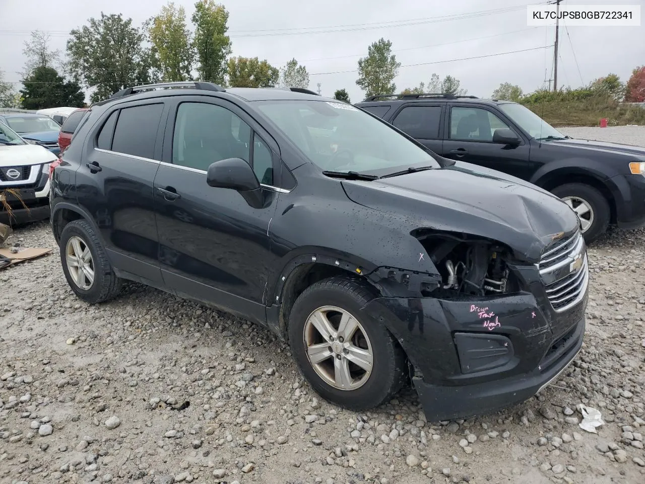 2016 Chevrolet Trax 1Lt VIN: KL7CJPSB0GB722341 Lot: 71754214