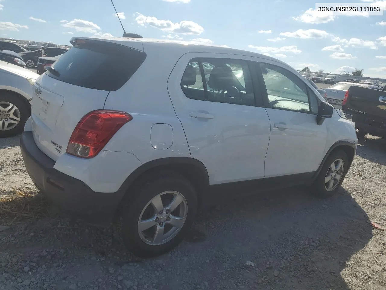 2016 Chevrolet Trax Ls VIN: 3GNCJNSB2GL151853 Lot: 72002854