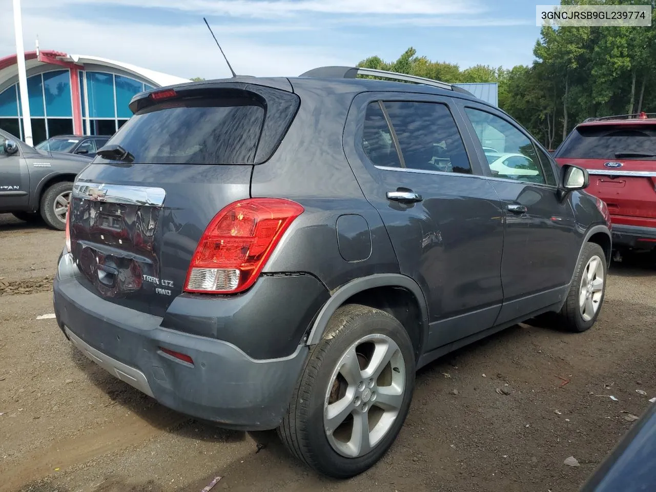 2016 Chevrolet Trax Ltz VIN: 3GNCJRSB9GL239774 Lot: 72317264