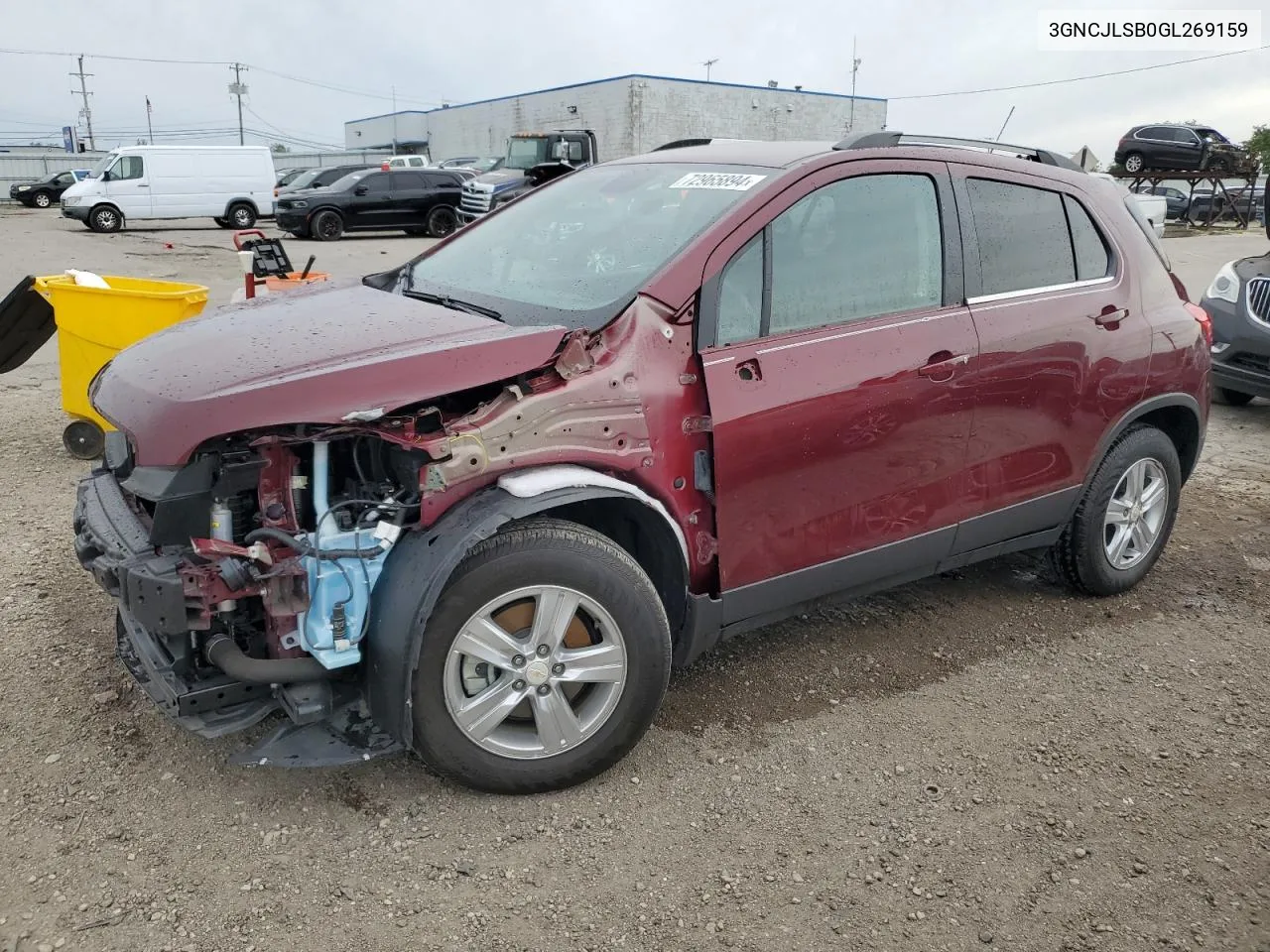 3GNCJLSB0GL269159 2016 Chevrolet Trax 1Lt