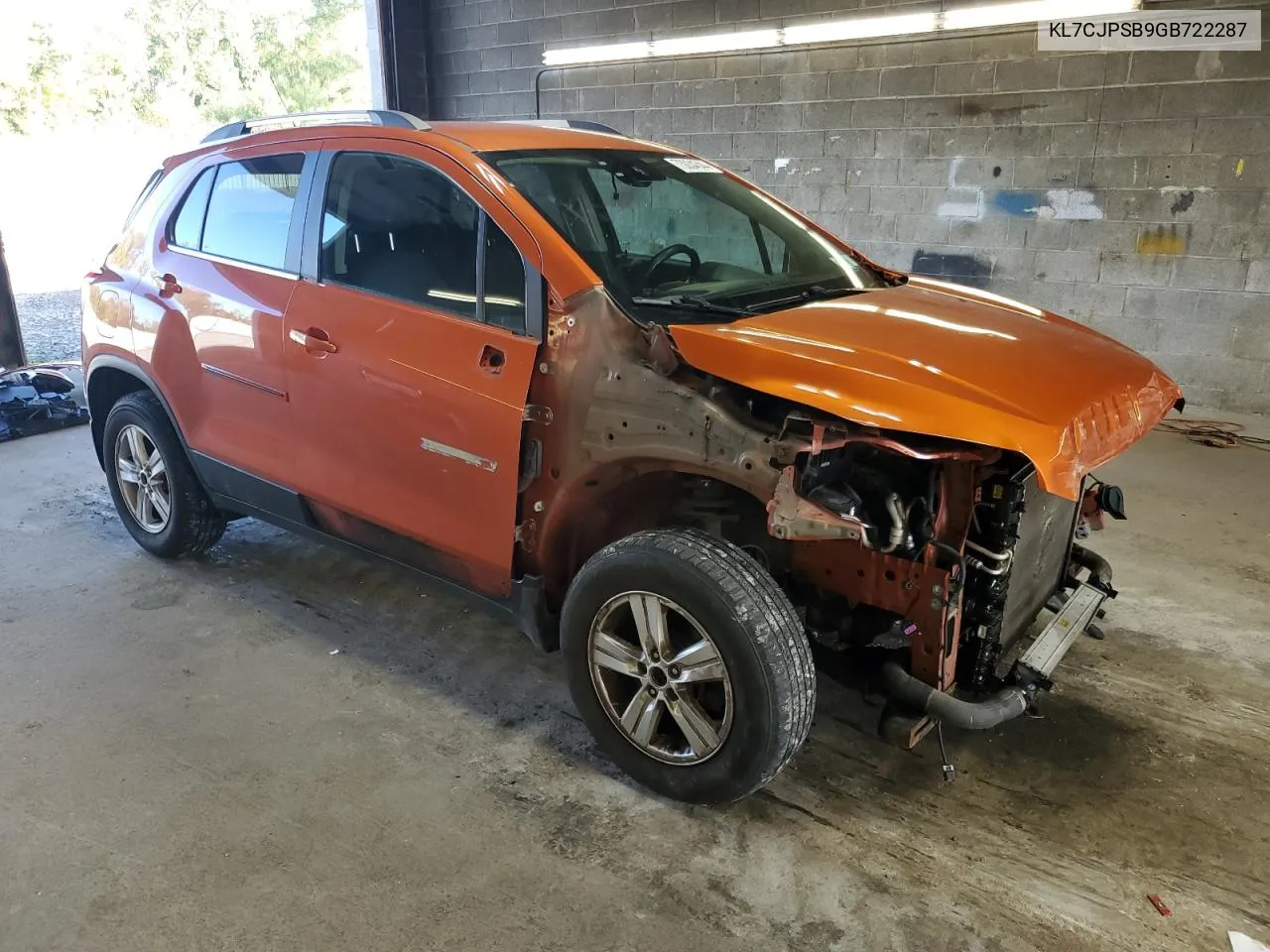 2016 Chevrolet Trax 1Lt VIN: KL7CJPSB9GB722287 Lot: 73034344