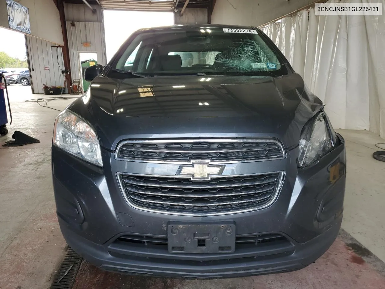 2016 Chevrolet Trax Ls VIN: 3GNCJNSB1GL226431 Lot: 73552274