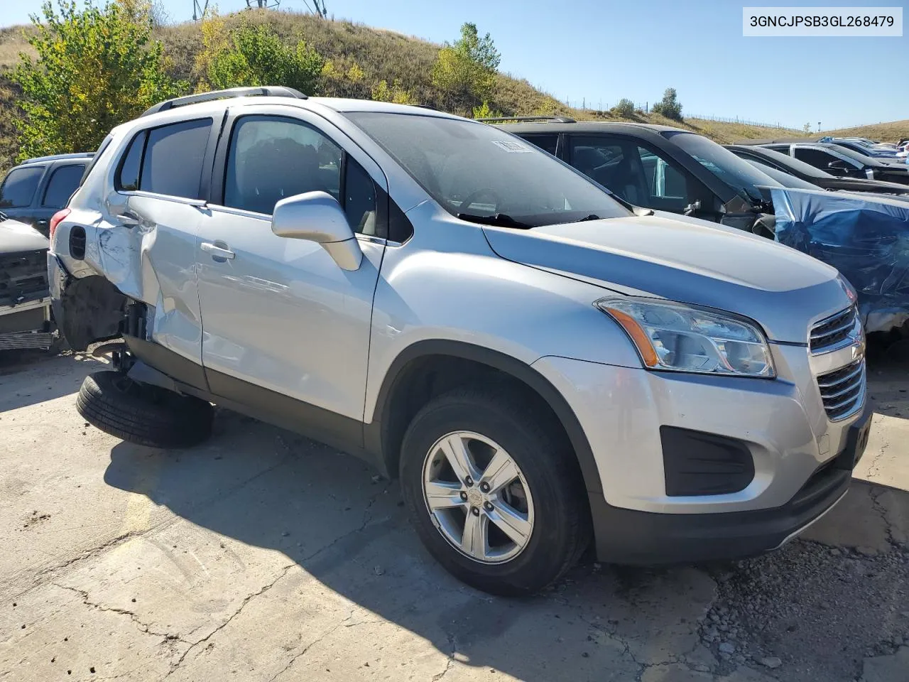 2016 Chevrolet Trax 1Lt VIN: 3GNCJPSB3GL268479 Lot: 73699894