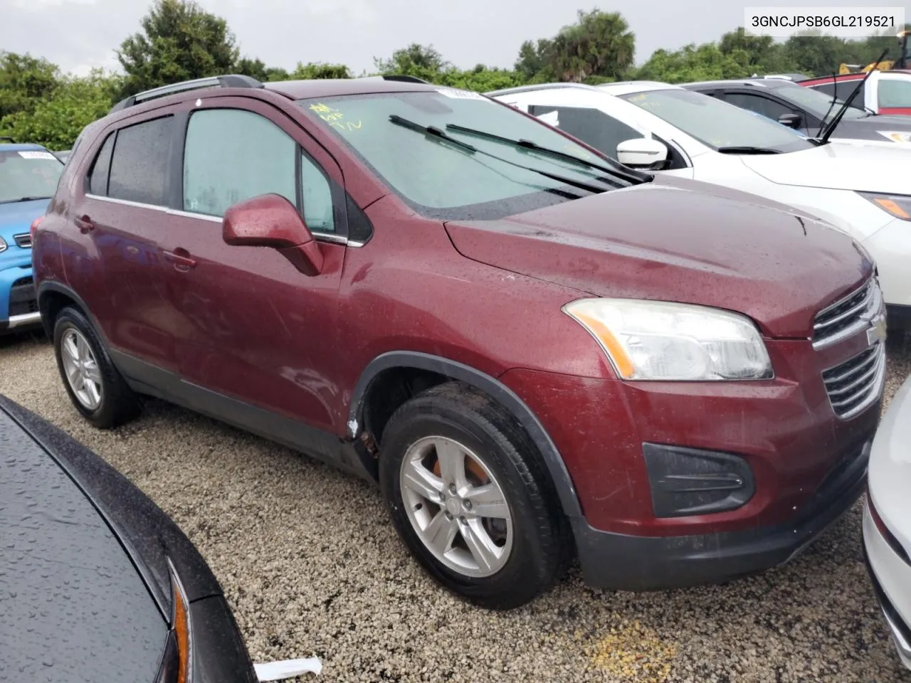 2016 Chevrolet Trax 1Lt VIN: 3GNCJPSB6GL219521 Lot: 73886724