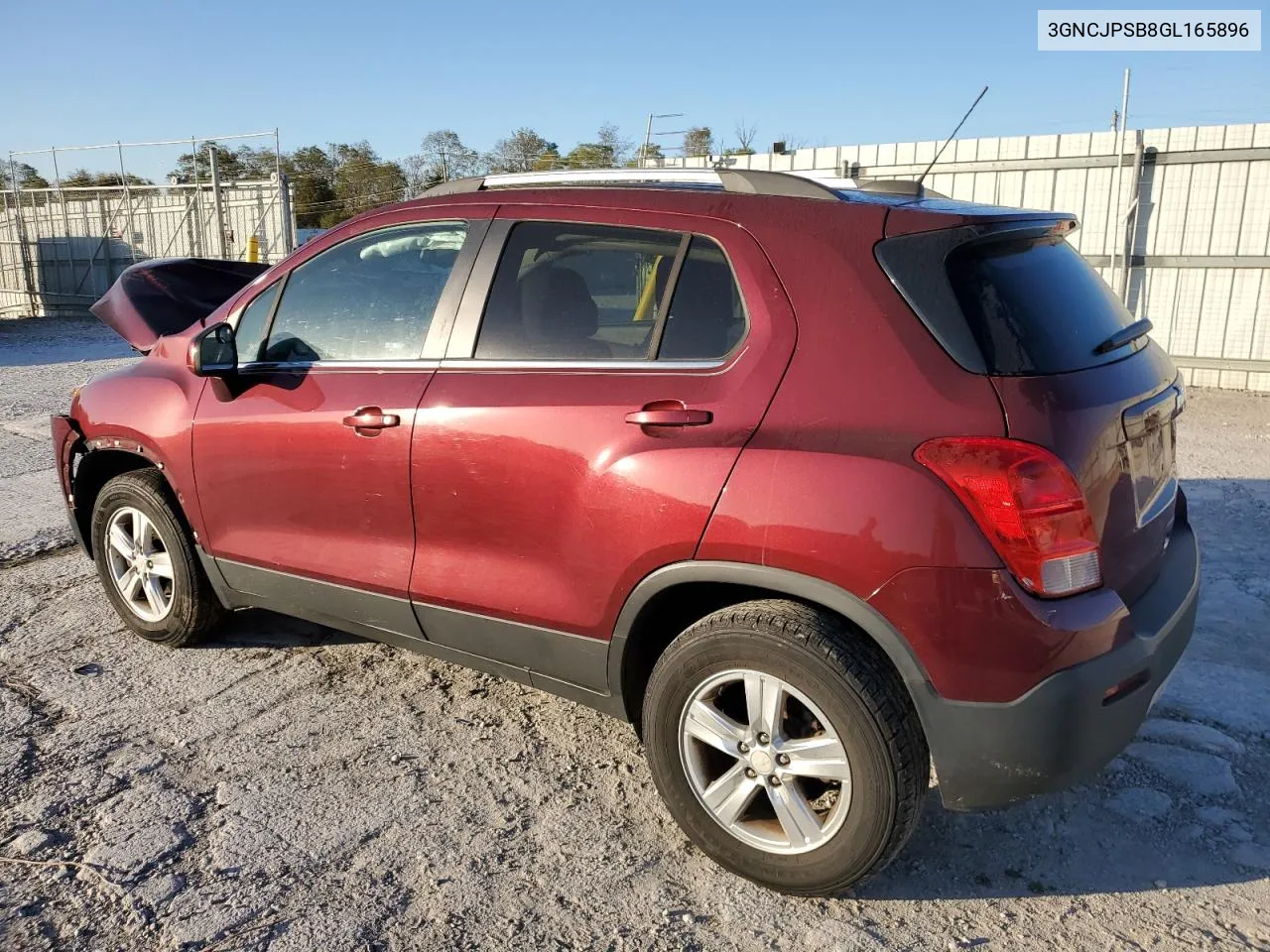 2016 Chevrolet Trax 1Lt VIN: 3GNCJPSB8GL165896 Lot: 74144154