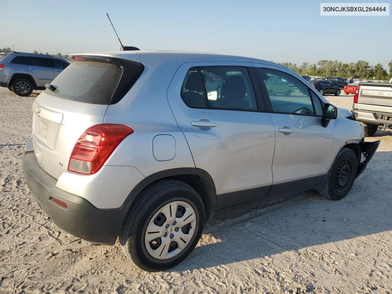 2016 Chevrolet Trax Ls VIN: 3GNCJKSBXGL264464 Lot: 74215724