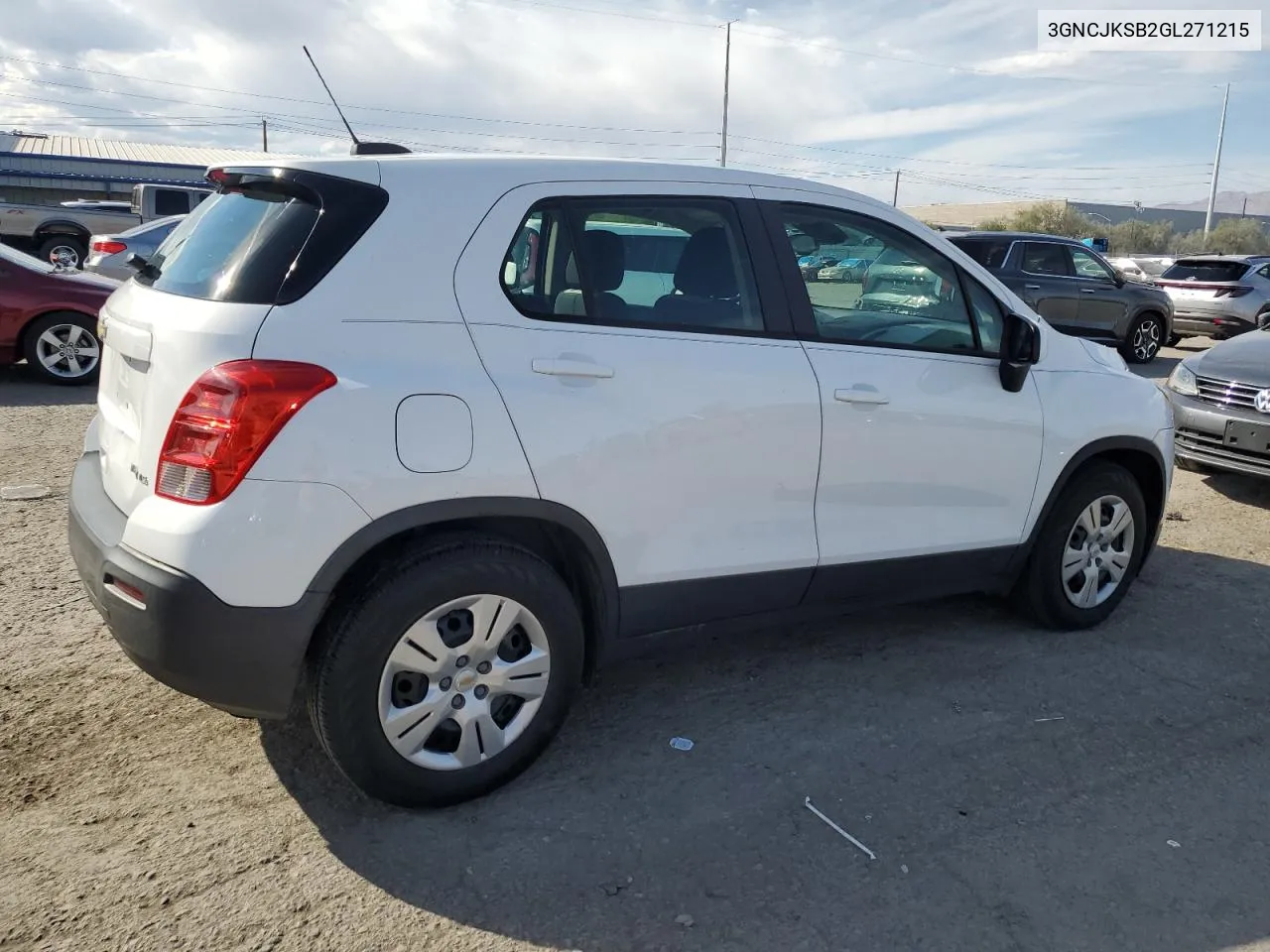 2016 Chevrolet Trax Ls VIN: 3GNCJKSB2GL271215 Lot: 74296114