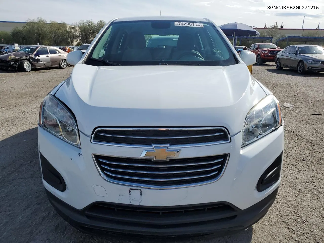 2016 Chevrolet Trax Ls VIN: 3GNCJKSB2GL271215 Lot: 74296114