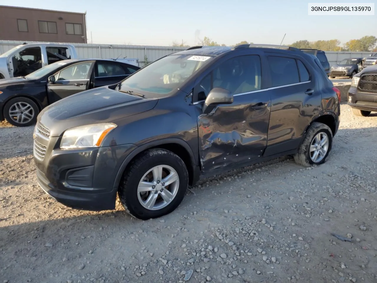 2016 Chevrolet Trax 1Lt VIN: 3GNCJPSB9GL135970 Lot: 74516014