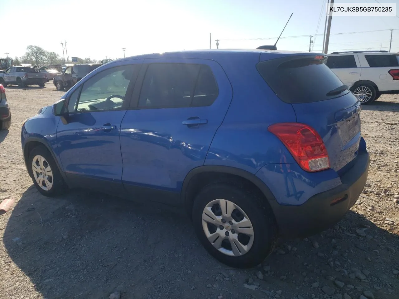 2016 Chevrolet Trax Ls VIN: KL7CJKSB5GB750235 Lot: 74560654