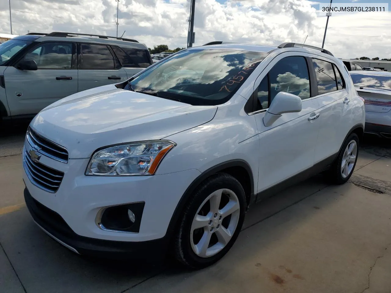 2016 Chevrolet Trax Ltz VIN: 3GNCJMSB7GL238111 Lot: 74579014