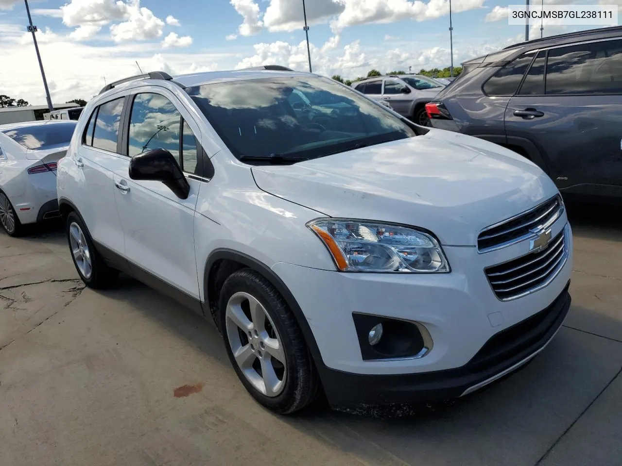 2016 Chevrolet Trax Ltz VIN: 3GNCJMSB7GL238111 Lot: 74579014