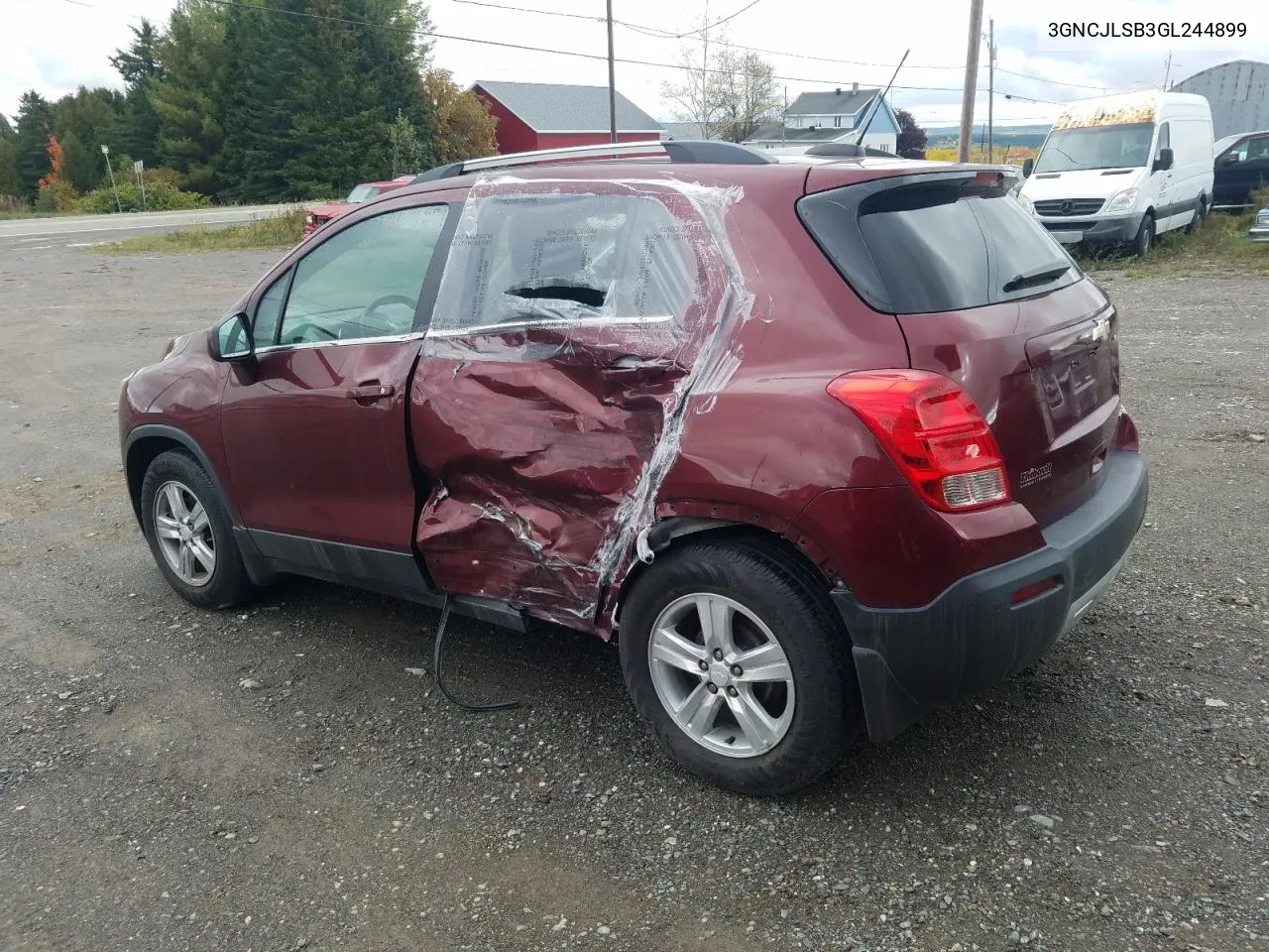 2016 Chevrolet Trax 1Lt VIN: 3GNCJLSB3GL244899 Lot: 74703194