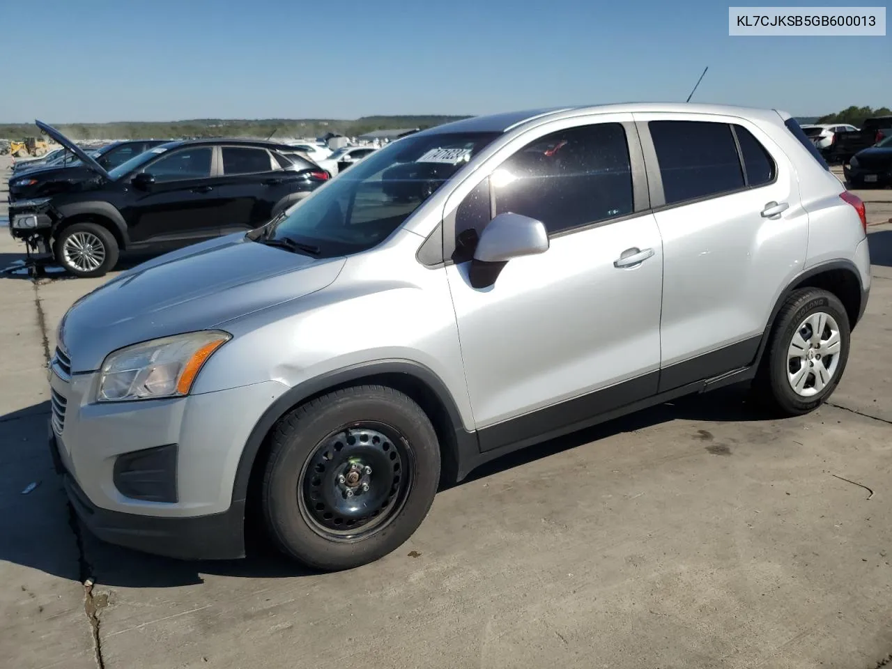 2016 Chevrolet Trax Ls VIN: KL7CJKSB5GB600013 Lot: 74718234