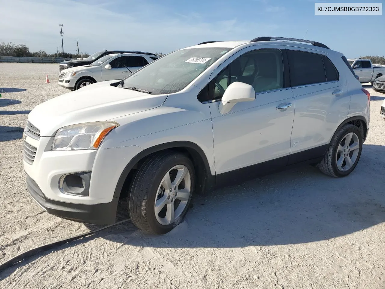 2016 Chevrolet Trax Ltz VIN: KL7CJMSB0GB722323 Lot: 75168714