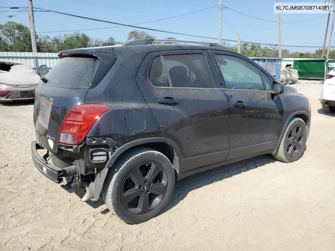 2016 Chevrolet Trax Ltz VIN: KL7CJMSB7GB714381 Lot: 75290754