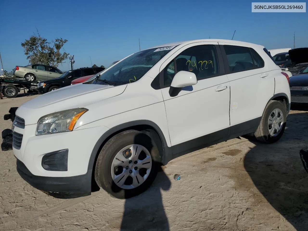 2016 Chevrolet Trax Ls VIN: 3GNCJKSB5GL269460 Lot: 75352984