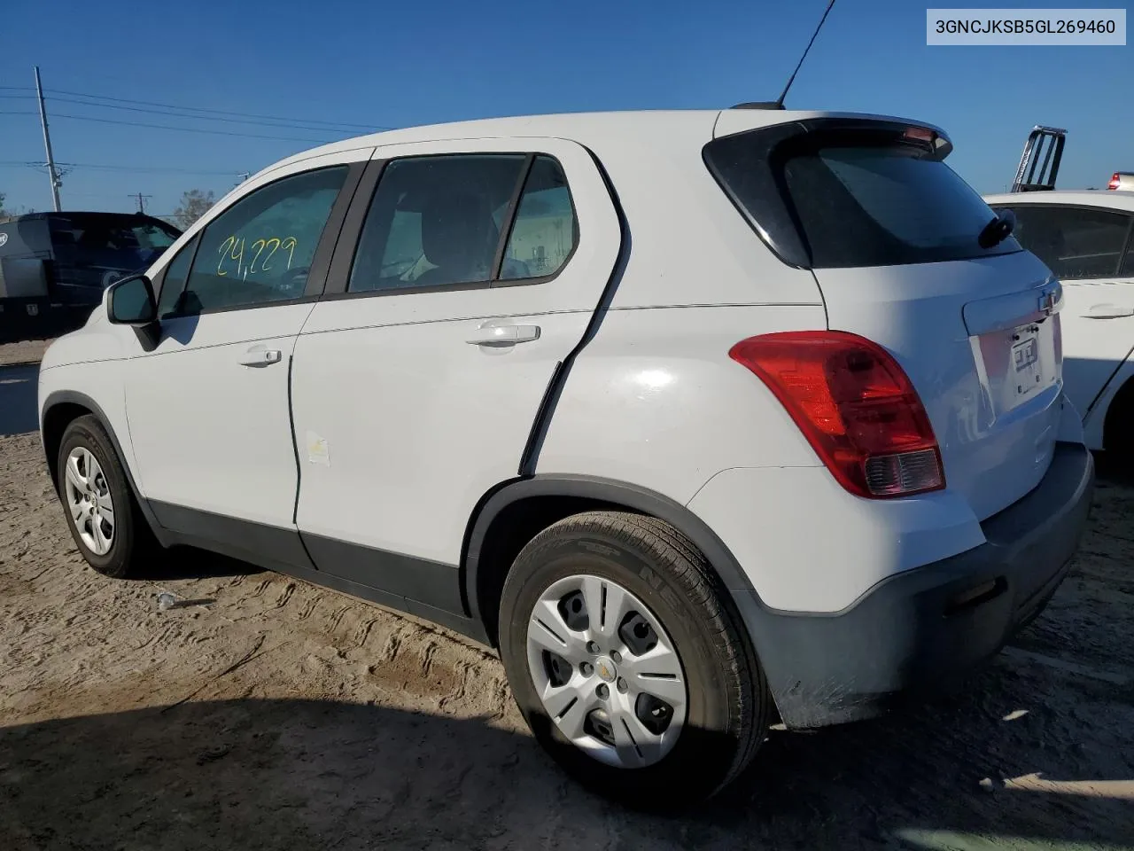 2016 Chevrolet Trax Ls VIN: 3GNCJKSB5GL269460 Lot: 75352984