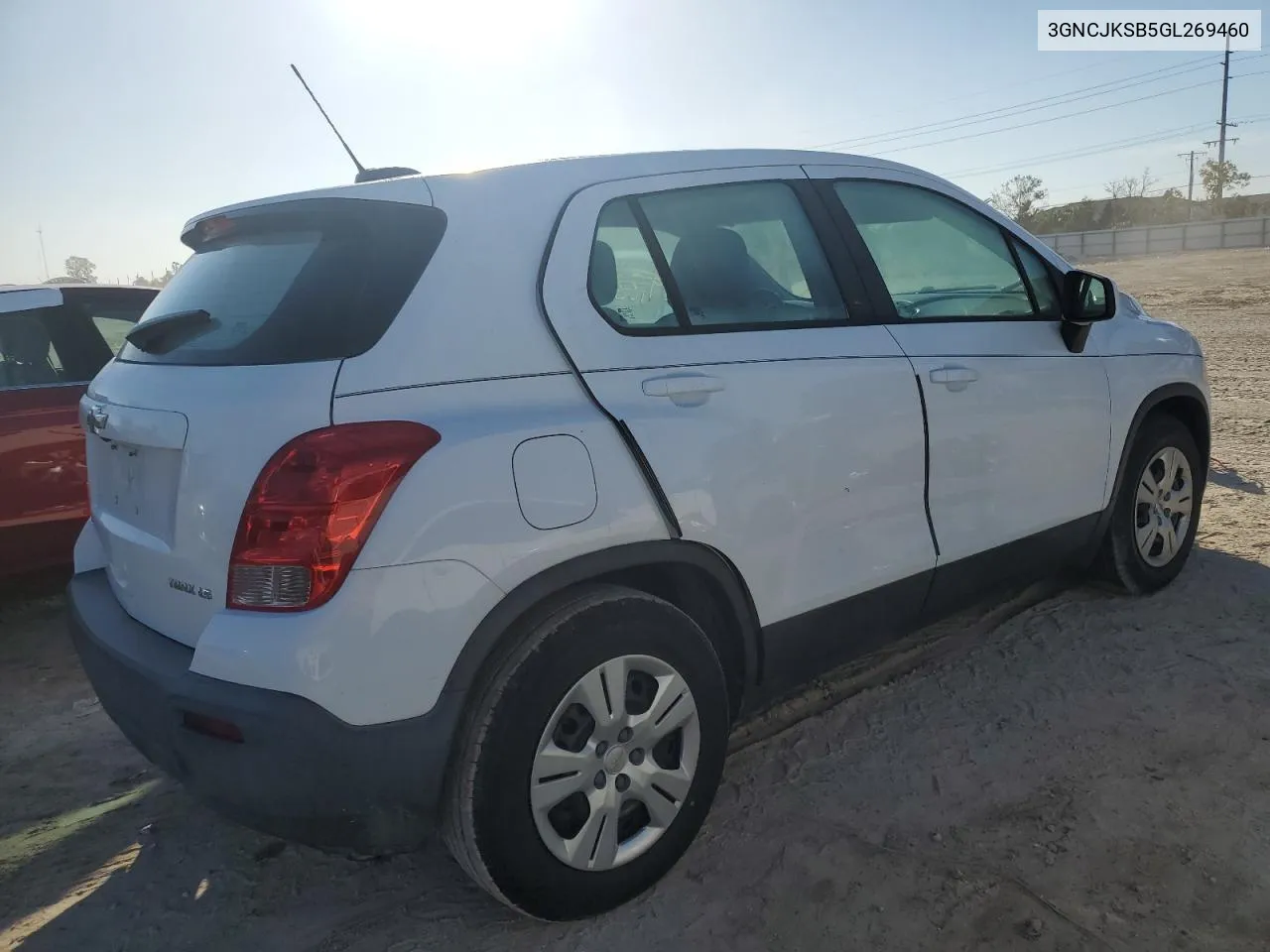 2016 Chevrolet Trax Ls VIN: 3GNCJKSB5GL269460 Lot: 75352984