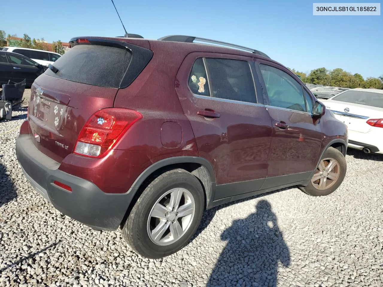 2016 Chevrolet Trax 1Lt VIN: 3GNCJLSB1GL185822 Lot: 75523174