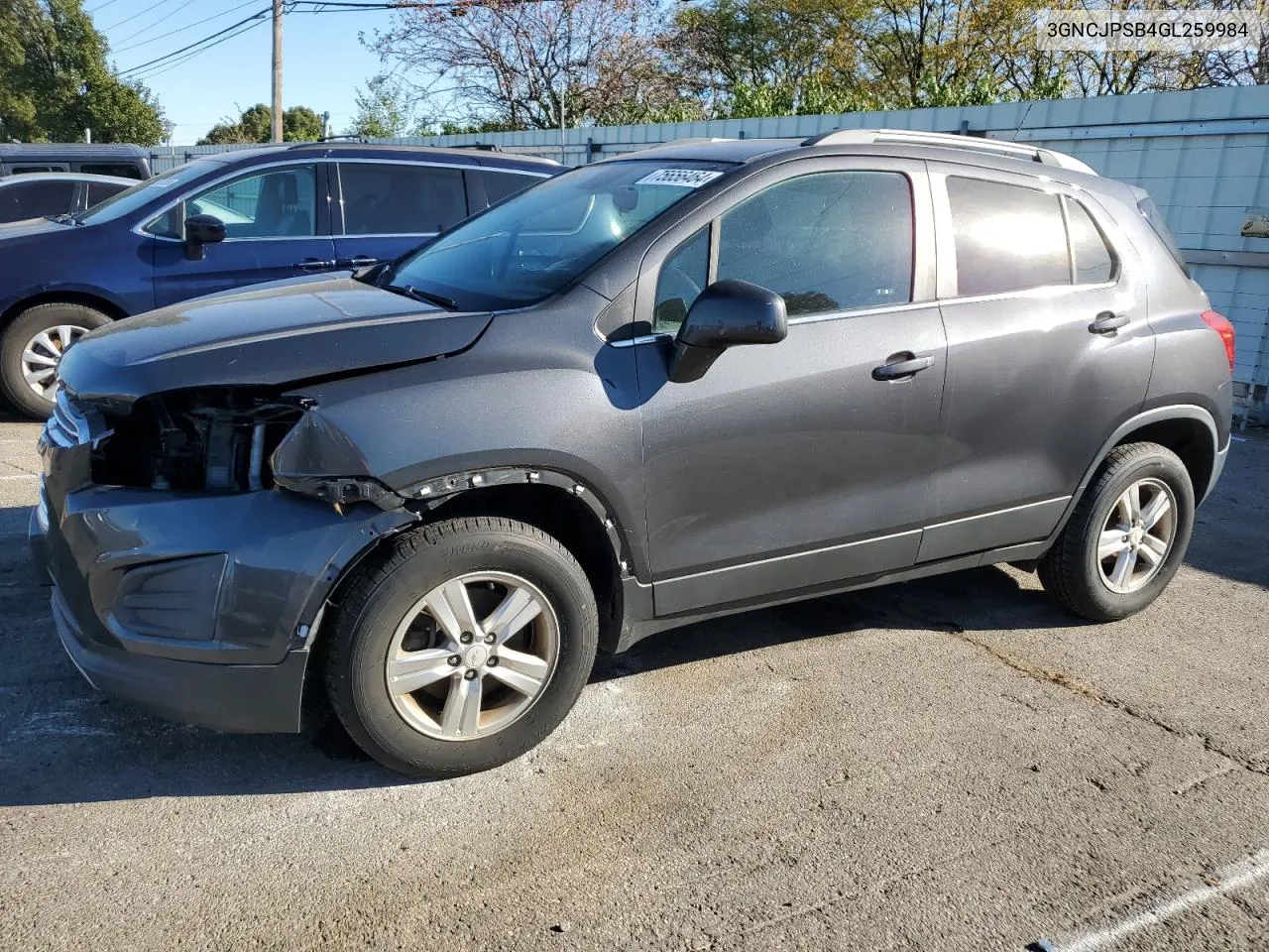 2016 Chevrolet Trax 1Lt VIN: 3GNCJPSB4GL259984 Lot: 75656464