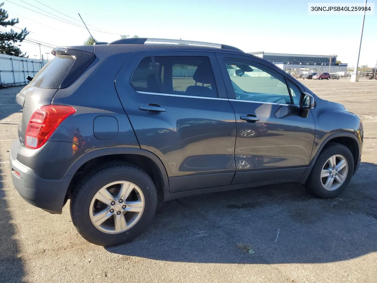 2016 Chevrolet Trax 1Lt VIN: 3GNCJPSB4GL259984 Lot: 75656464