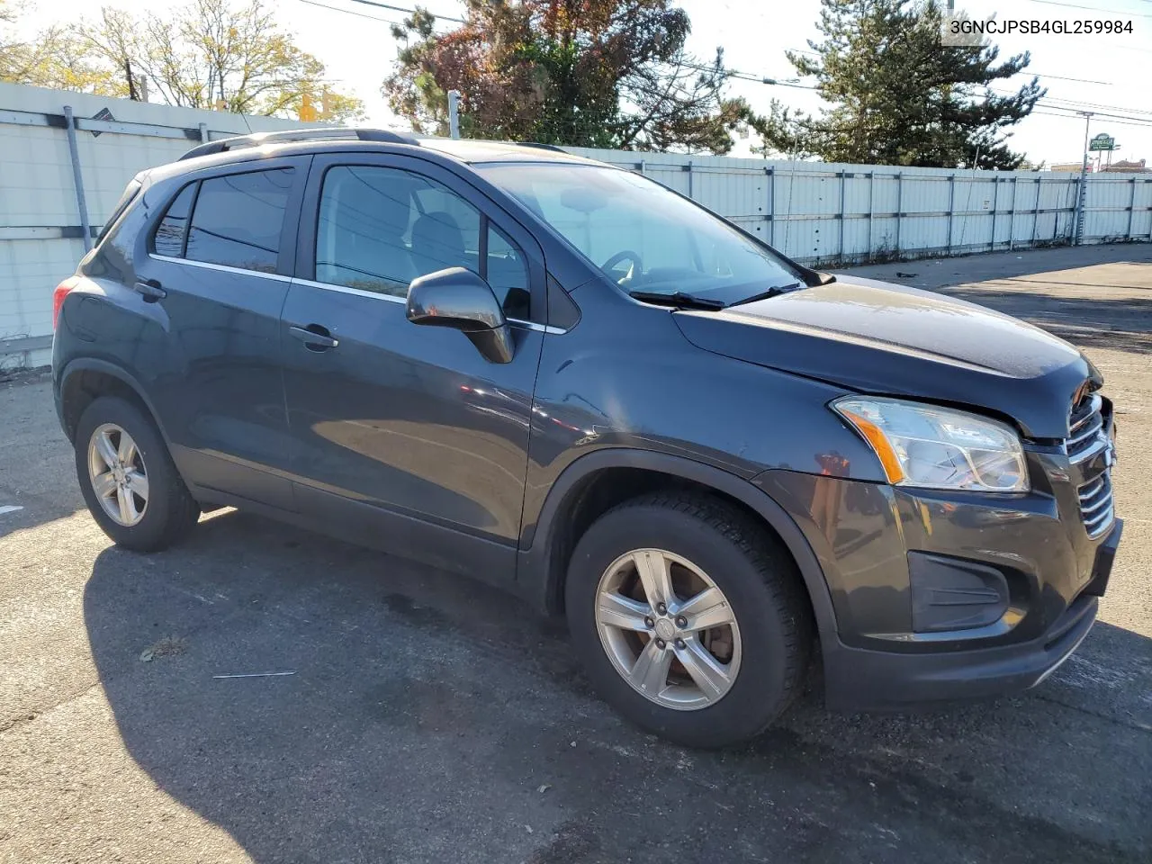 2016 Chevrolet Trax 1Lt VIN: 3GNCJPSB4GL259984 Lot: 75656464