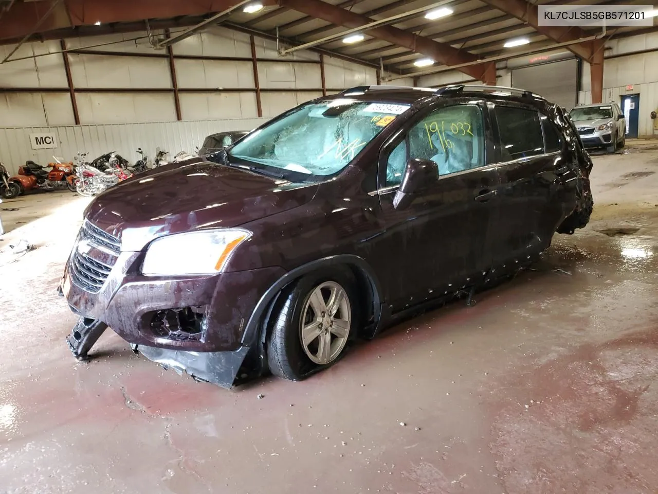 2016 Chevrolet Trax 1Lt VIN: KL7CJLSB5GB571201 Lot: 75923424