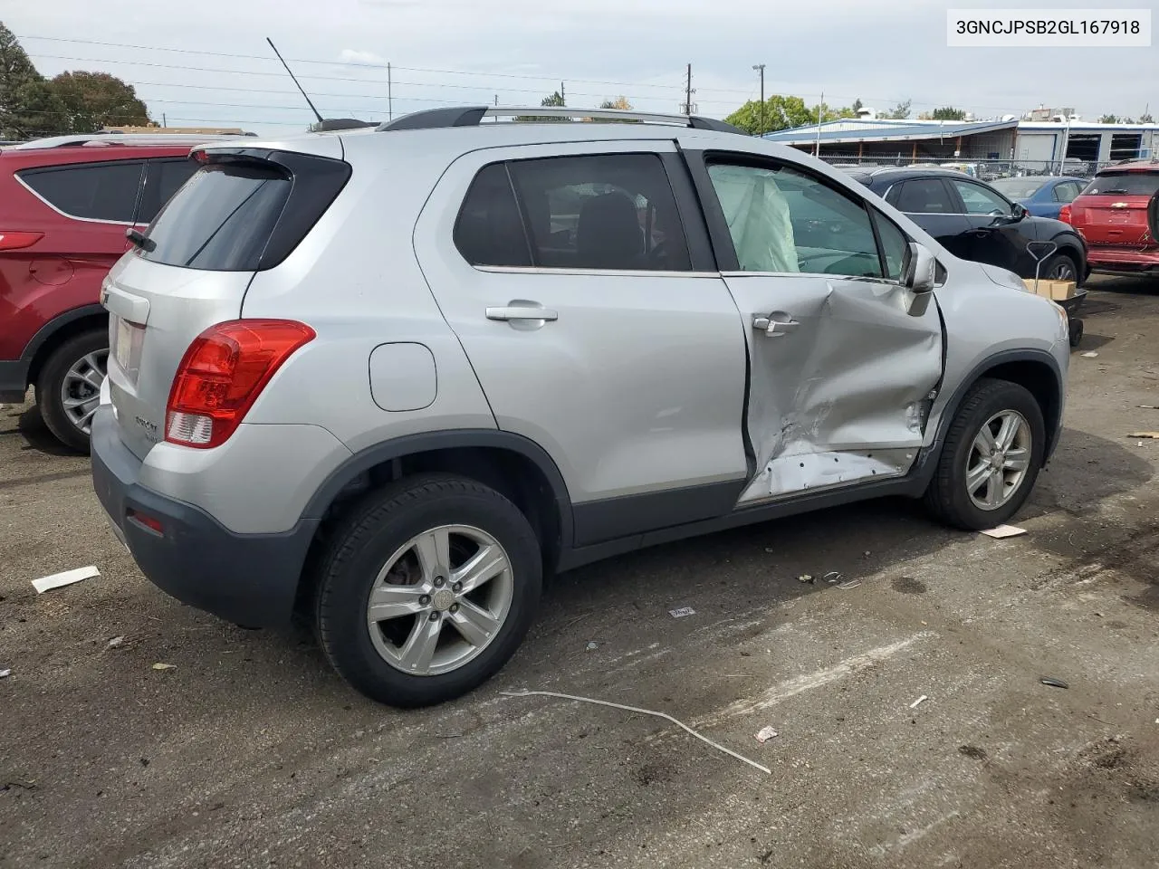 2016 Chevrolet Trax 1Lt VIN: 3GNCJPSB2GL167918 Lot: 75932514