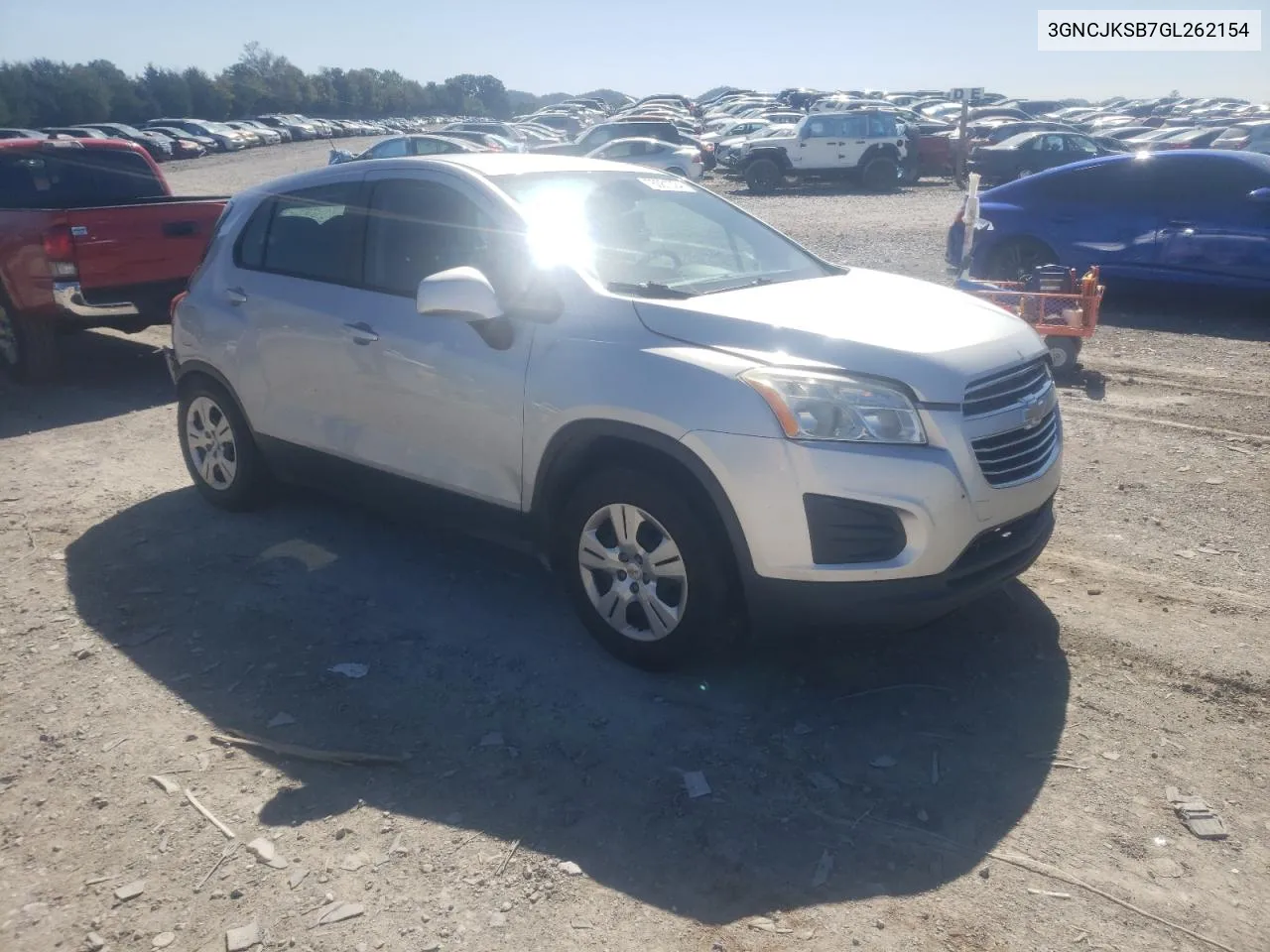 2016 Chevrolet Trax Ls VIN: 3GNCJKSB7GL262154 Lot: 76081024