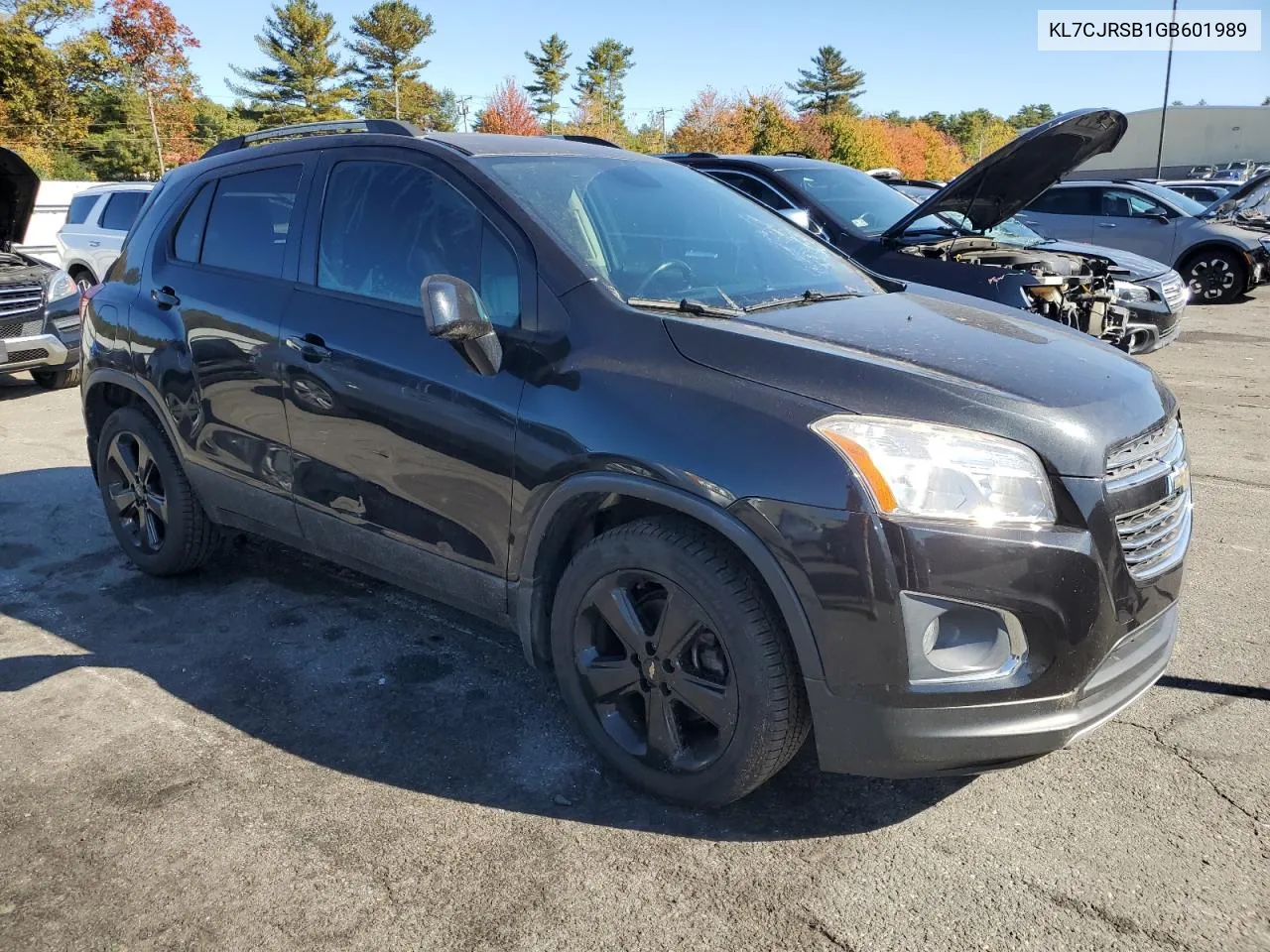 2016 Chevrolet Trax Ltz VIN: KL7CJRSB1GB601989 Lot: 76087674