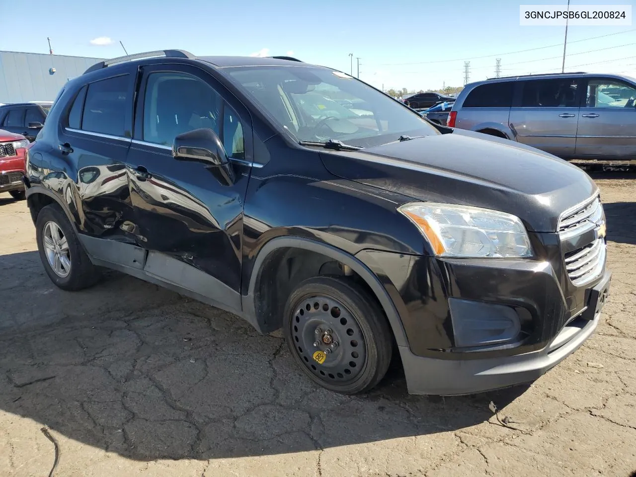 2016 Chevrolet Trax 1Lt VIN: 3GNCJPSB6GL200824 Lot: 76262364