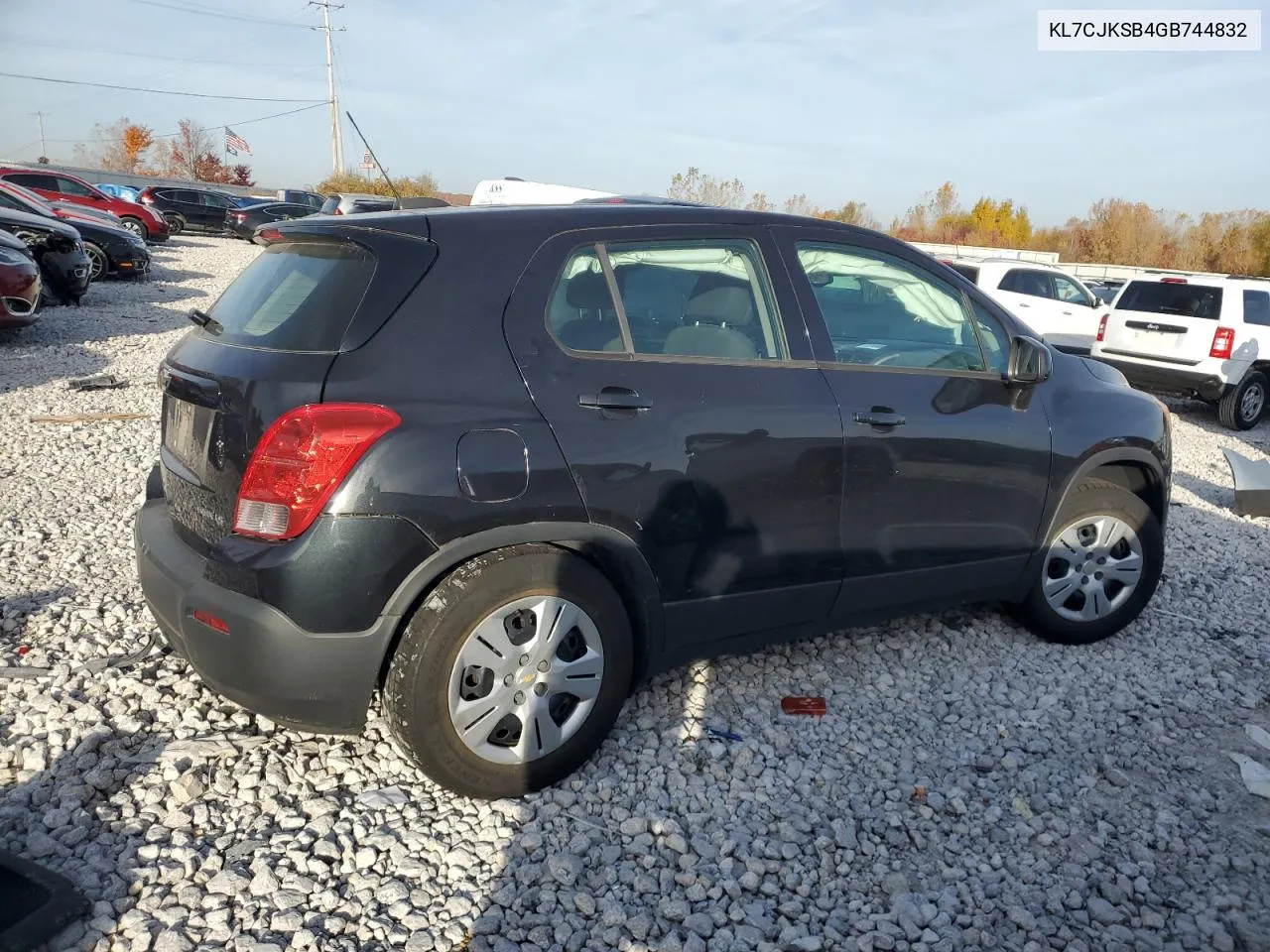 2016 Chevrolet Trax Ls VIN: KL7CJKSB4GB744832 Lot: 76462344