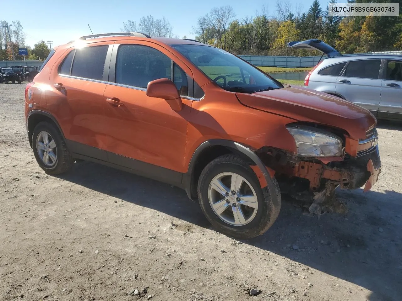 2016 Chevrolet Trax 1Lt VIN: KL7CJPSB9GB630743 Lot: 76475804