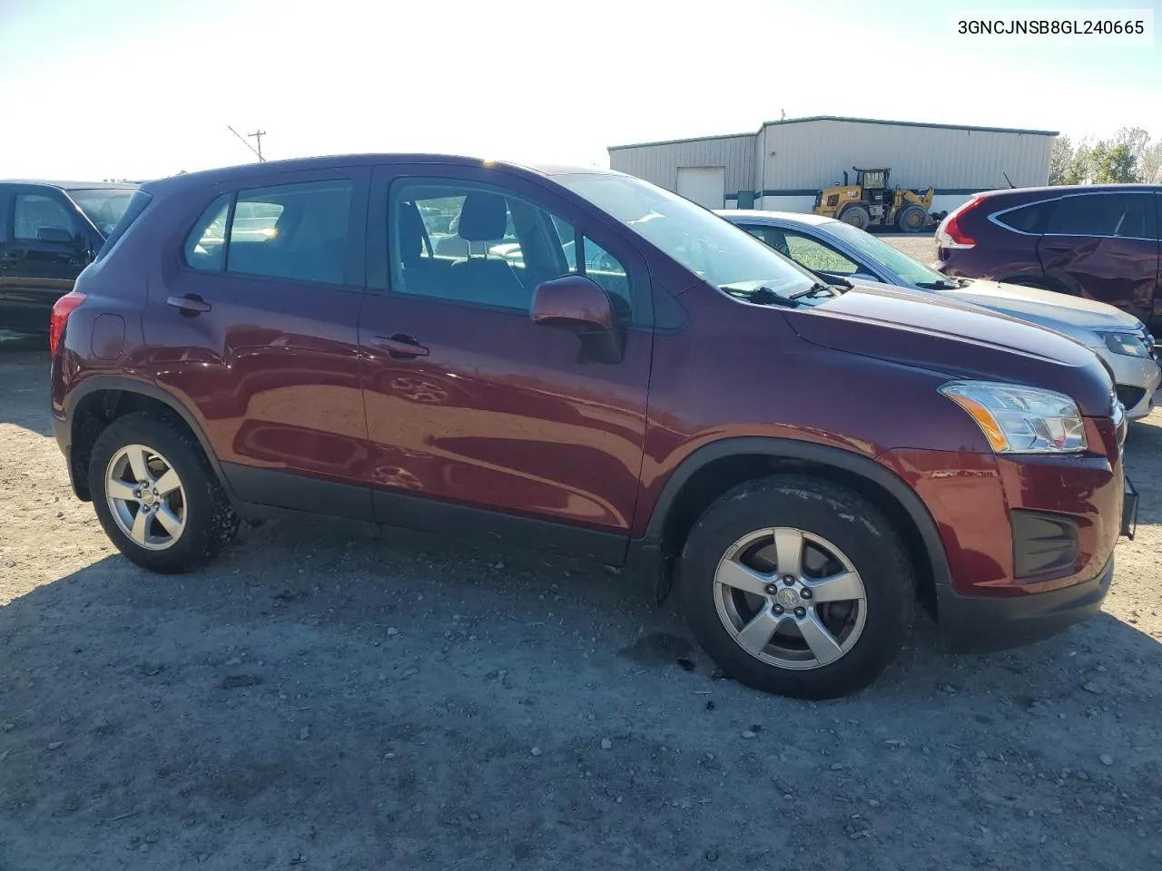 2016 Chevrolet Trax Ls VIN: 3GNCJNSB8GL240665 Lot: 76700564