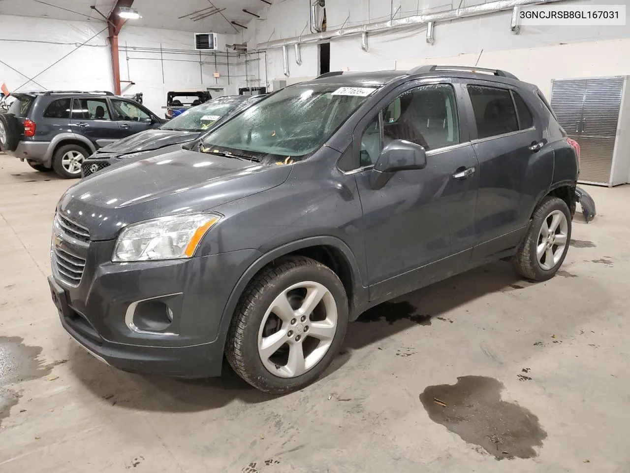 2016 Chevrolet Trax Ltz VIN: 3GNCJRSB8GL167031 Lot: 76716394