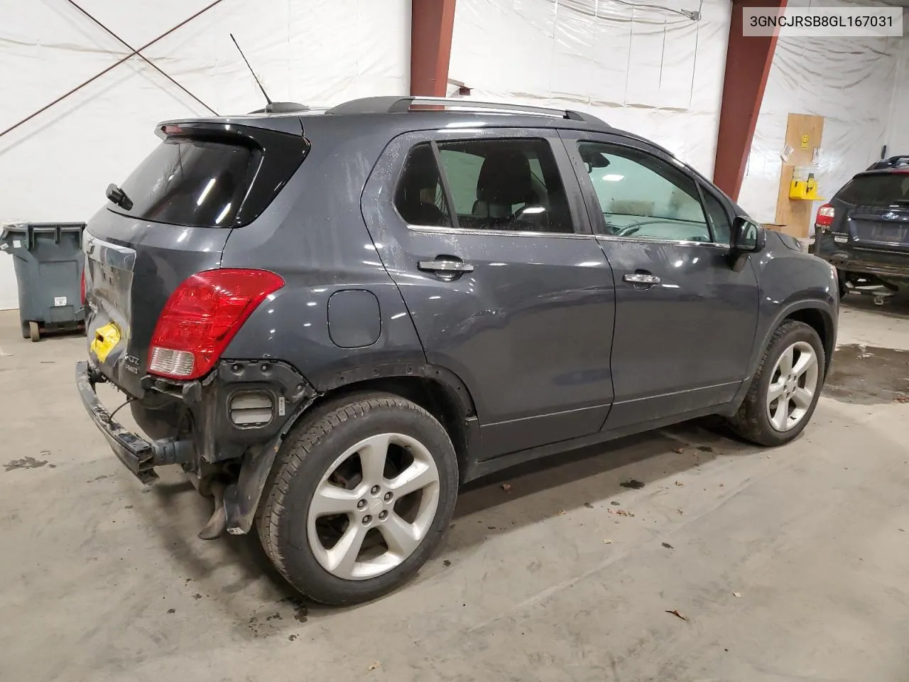 2016 Chevrolet Trax Ltz VIN: 3GNCJRSB8GL167031 Lot: 76716394