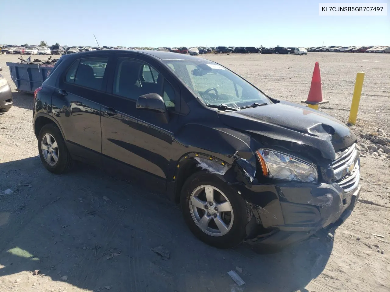 2016 Chevrolet Trax Ls VIN: KL7CJNSB5GB707497 Lot: 76862344