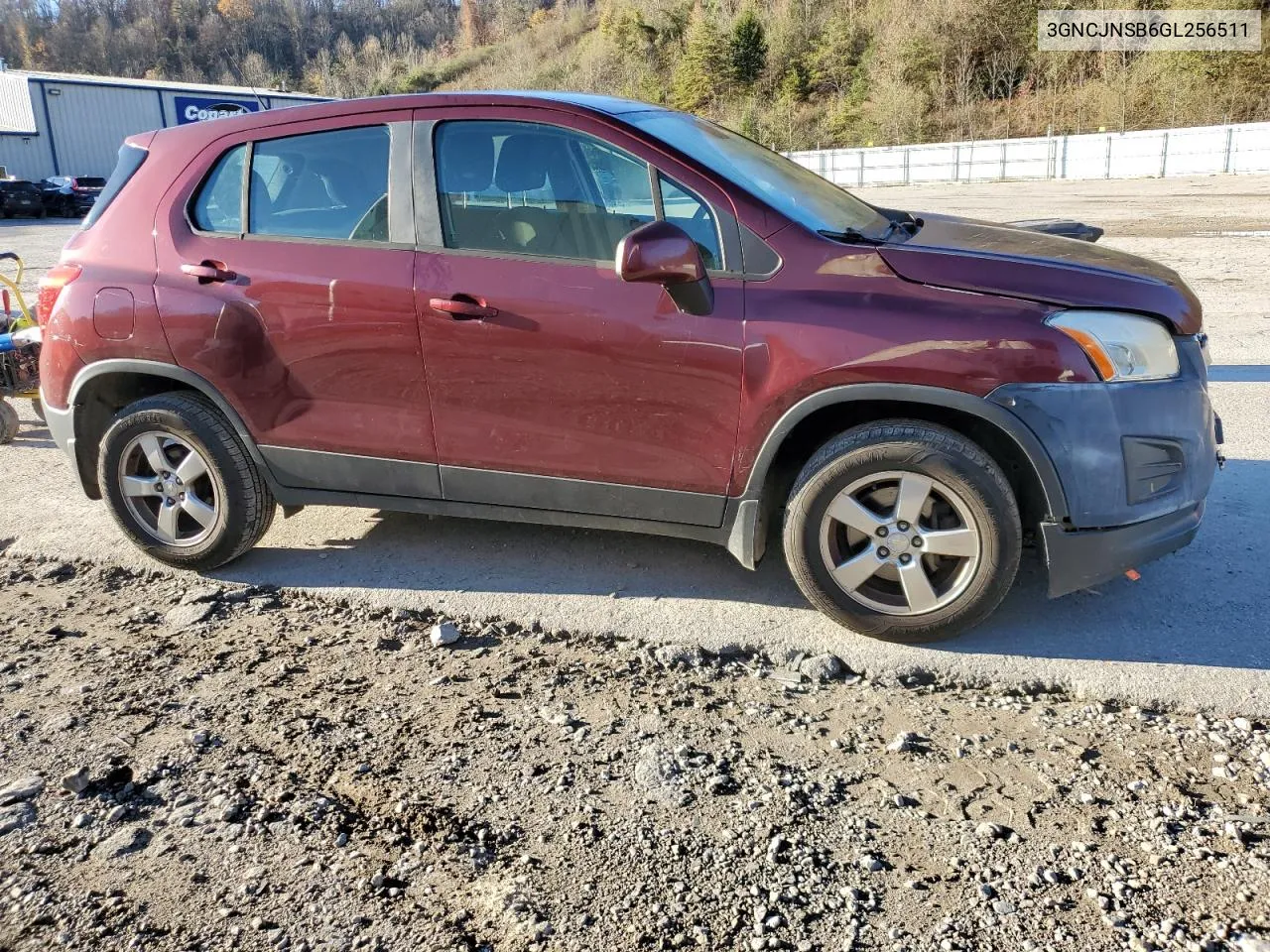 2016 Chevrolet Trax Ls VIN: 3GNCJNSB6GL256511 Lot: 77115474