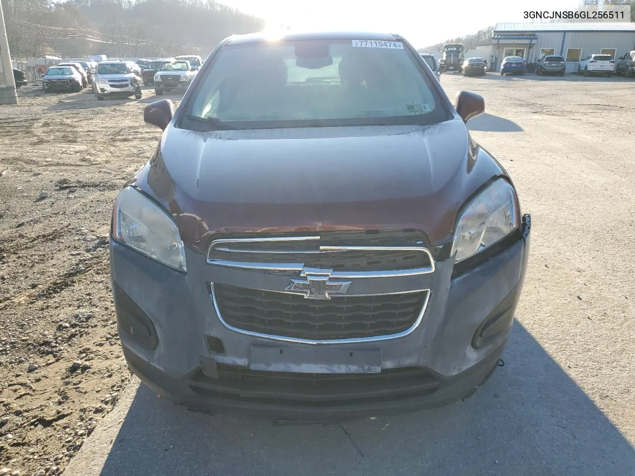 2016 Chevrolet Trax Ls VIN: 3GNCJNSB6GL256511 Lot: 77115474