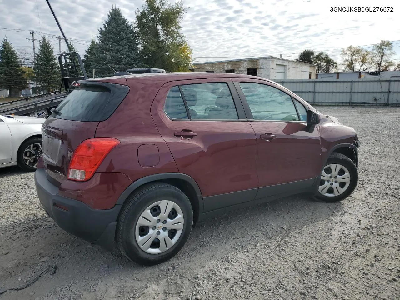 2016 Chevrolet Trax Ls VIN: 3GNCJKSB0GL276672 Lot: 77371634