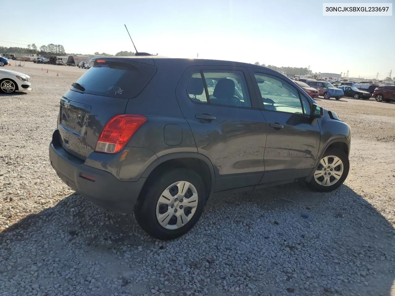 2016 Chevrolet Trax Ls VIN: 3GNCJKSBXGL233697 Lot: 77604214