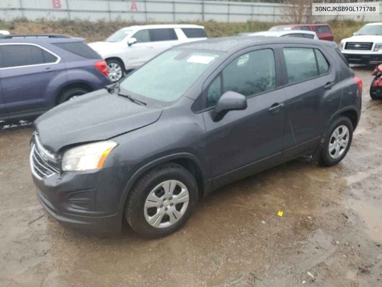 2016 Chevrolet Trax Ls VIN: 3GNCJKSB9GL171788 Lot: 77753994