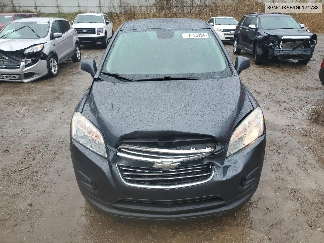 2016 Chevrolet Trax Ls VIN: 3GNCJKSB9GL171788 Lot: 77753994