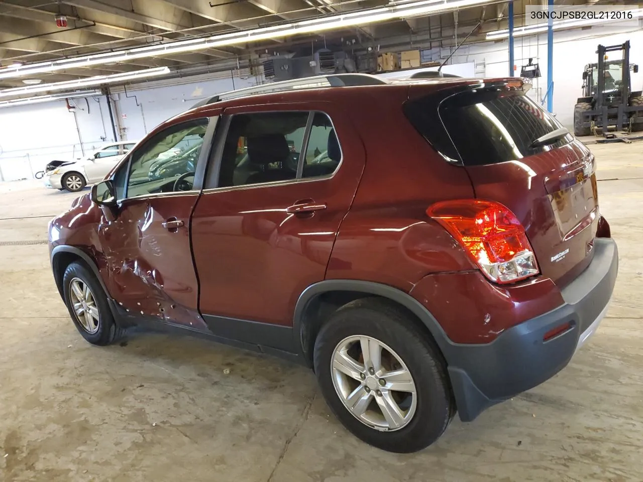 2016 Chevrolet Trax 1Lt VIN: 3GNCJPSB2GL212016 Lot: 77821184