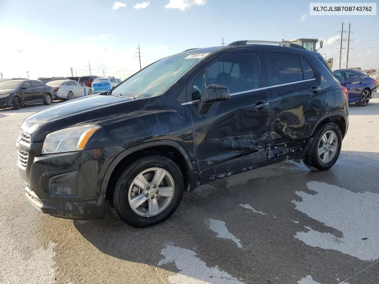 2016 Chevrolet Trax 1Lt VIN: KL7CJLSB7GB743762 Lot: 77836174