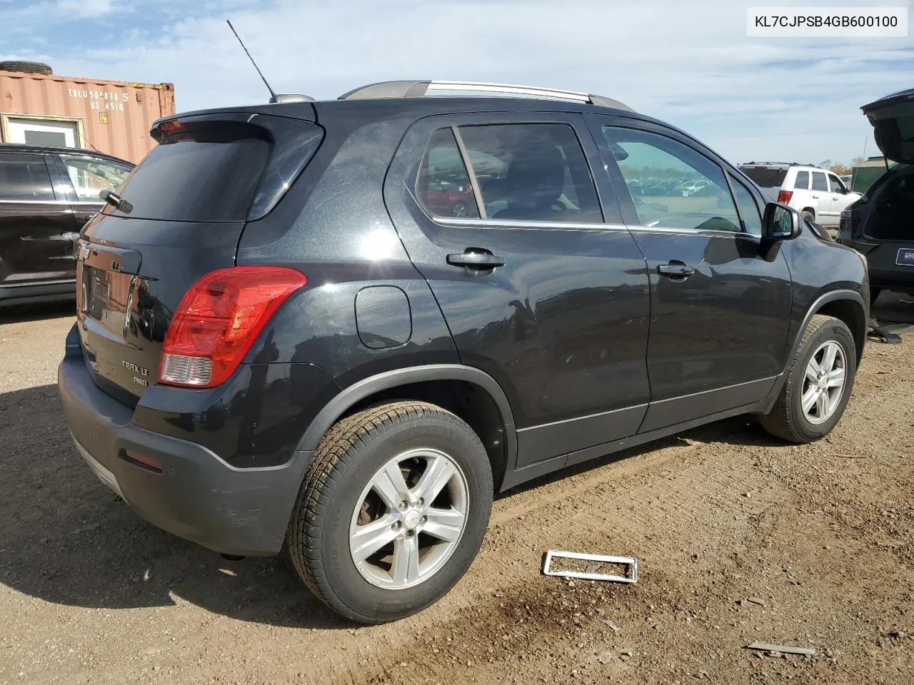 2016 Chevrolet Trax 1Lt VIN: KL7CJPSB4GB600100 Lot: 77935454